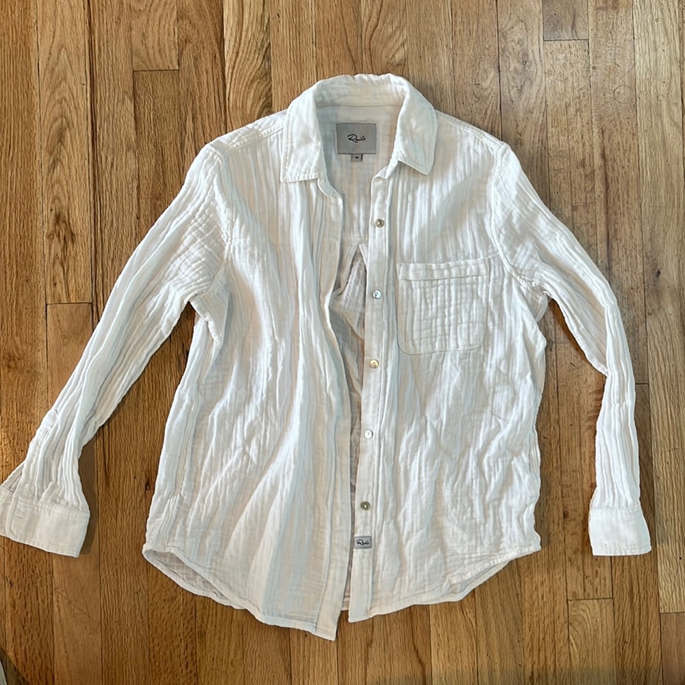 Rails white button down